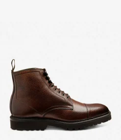Loake Boots*Aquarius Dark Brown Grain