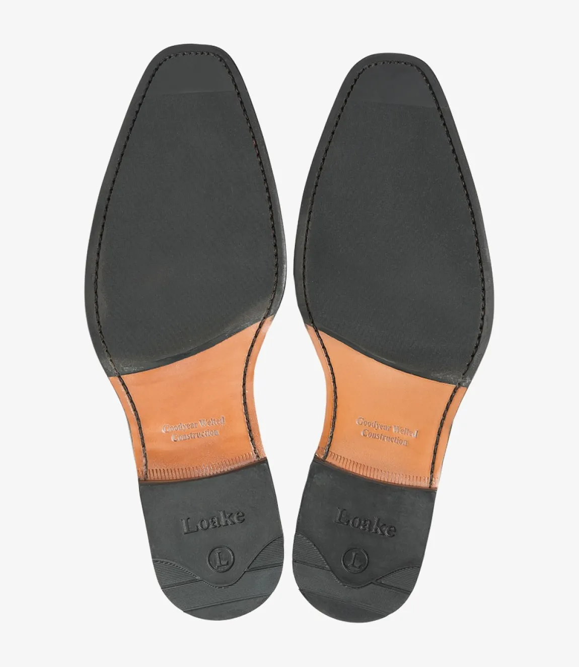 Loake Goodyear Welted Shoes|Toe Caps*Larch Black