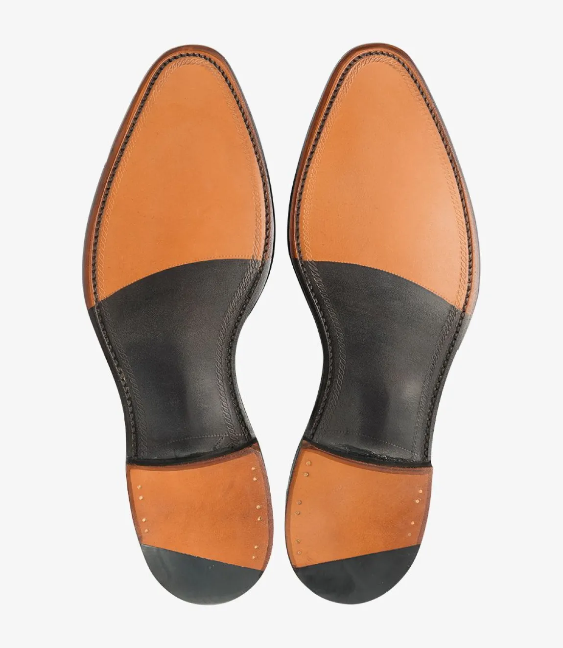 Loake Goodyear Welted Shoes|Semi Brogues*Trinity Onyx Black